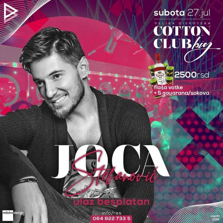 Joca Stefanović održao koncert u diskoteci “Cotton Big“ u Prijepolju!