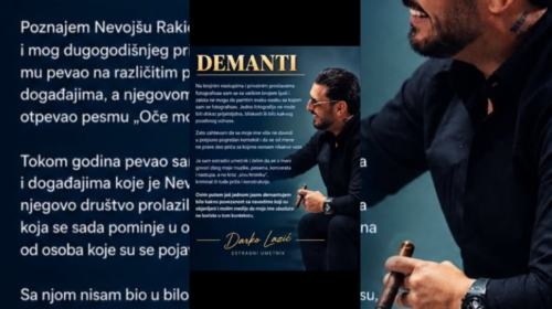 Darko Lazic povodom tekstova i video-snimaka u kojima se moje ime dovodi u vezu sa devojkom koju uopšte ne poznajem